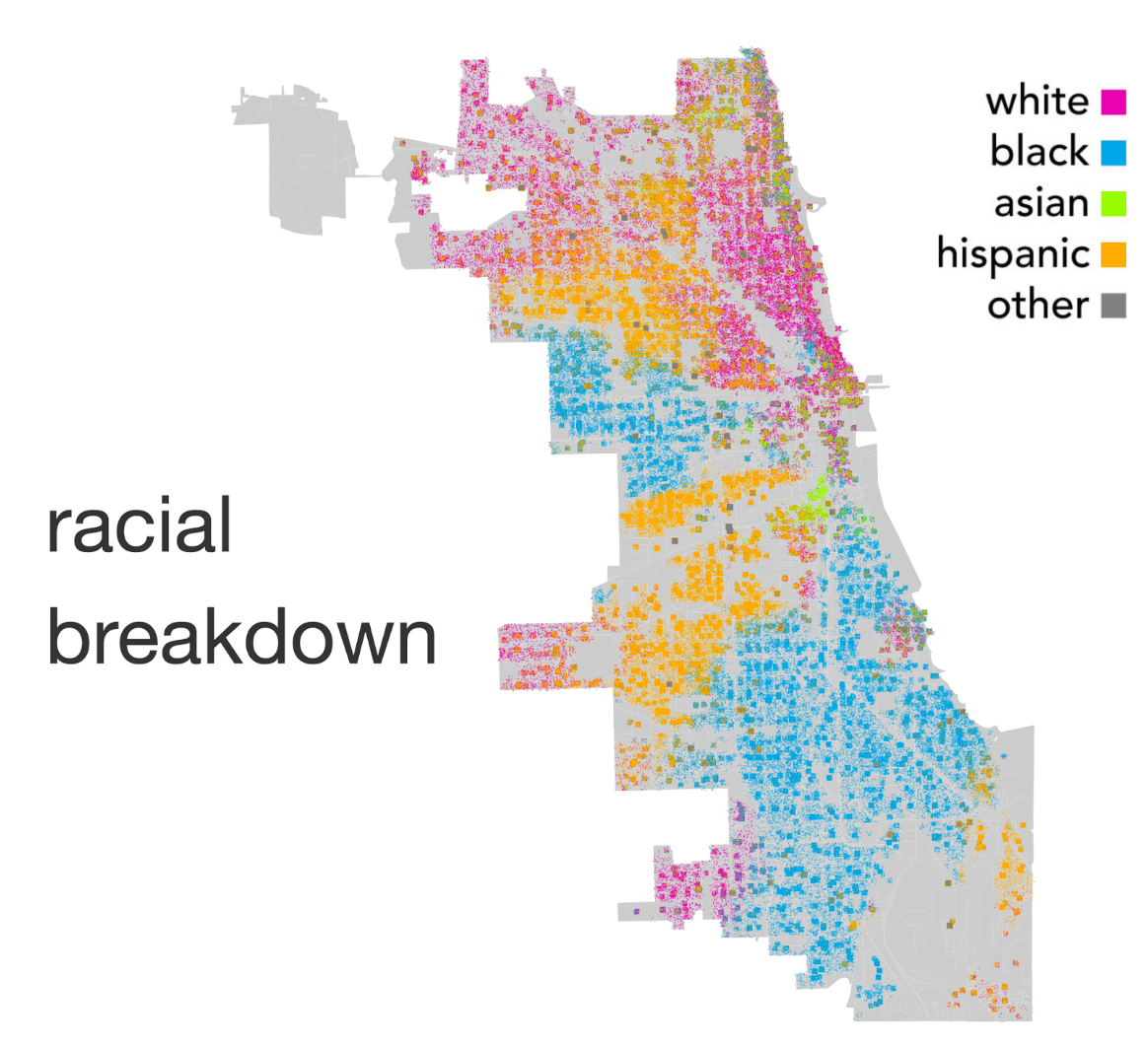 Map of Chicago's Population by Race