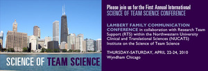 Science of Team Science conference badge